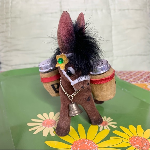 MCM Enesco Flocked Donkey S&P - Picture 2 of 10